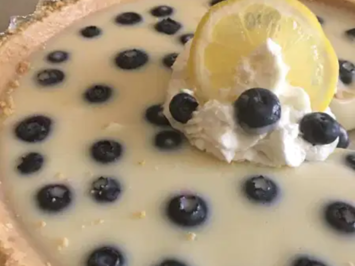No Bake Lemon Blueberry Pie