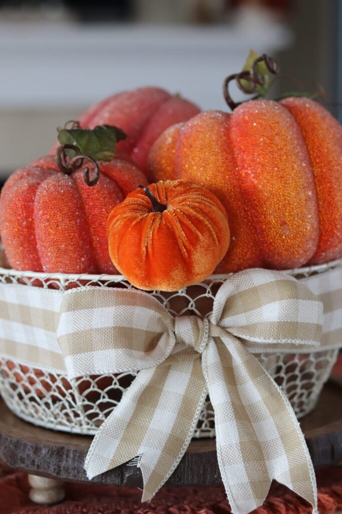 fall decor basket