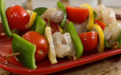 Halibut and Shrimp Kebabs
