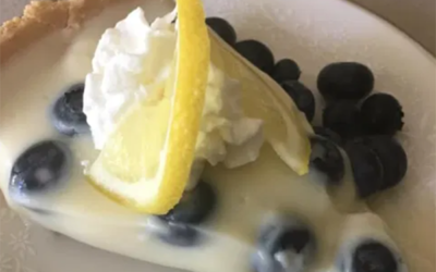 Easy No-Bake Lemon Blueberry Pie