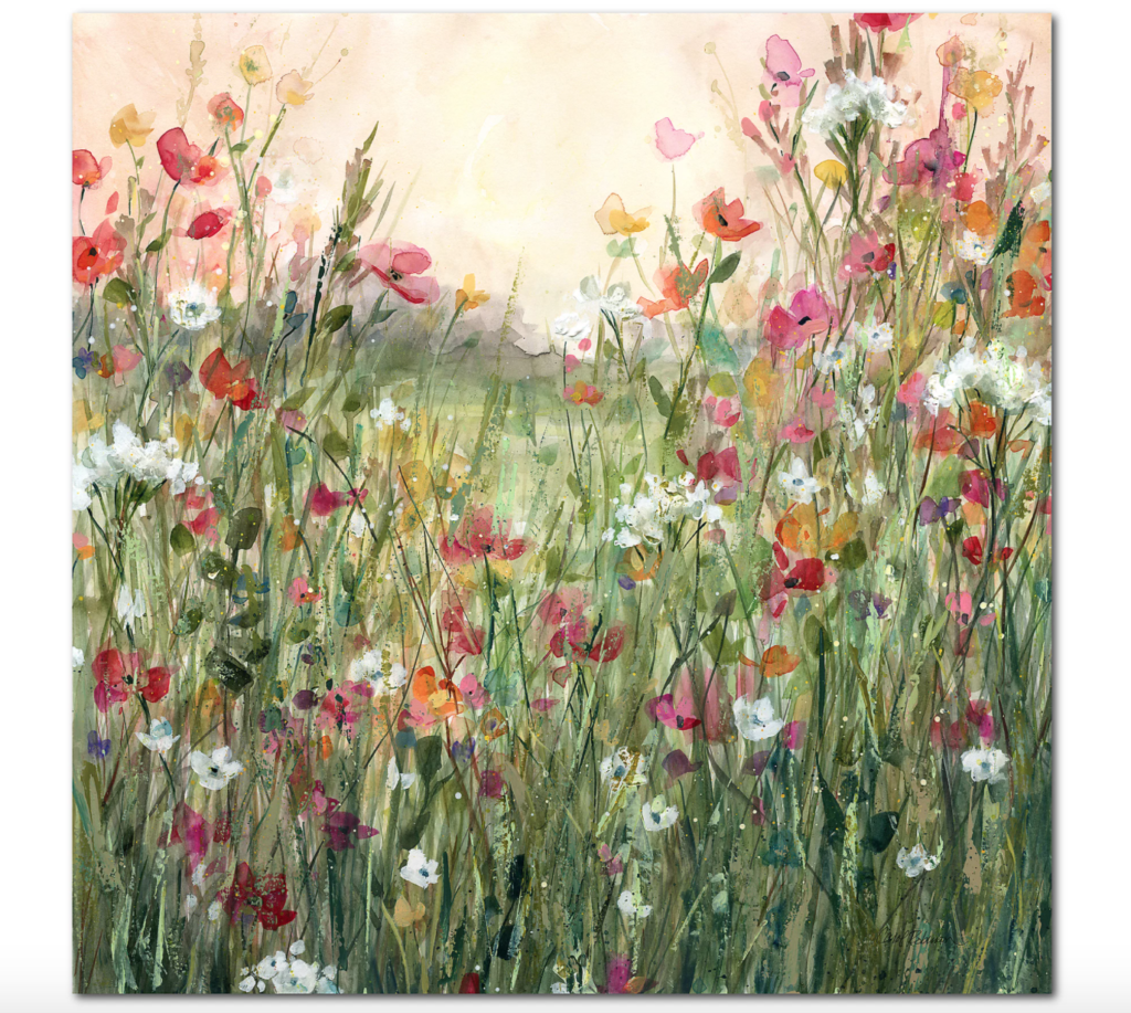 guest room bloom painting