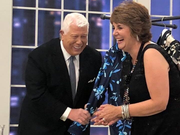 Designer Dennis Basso and Jill Bauer