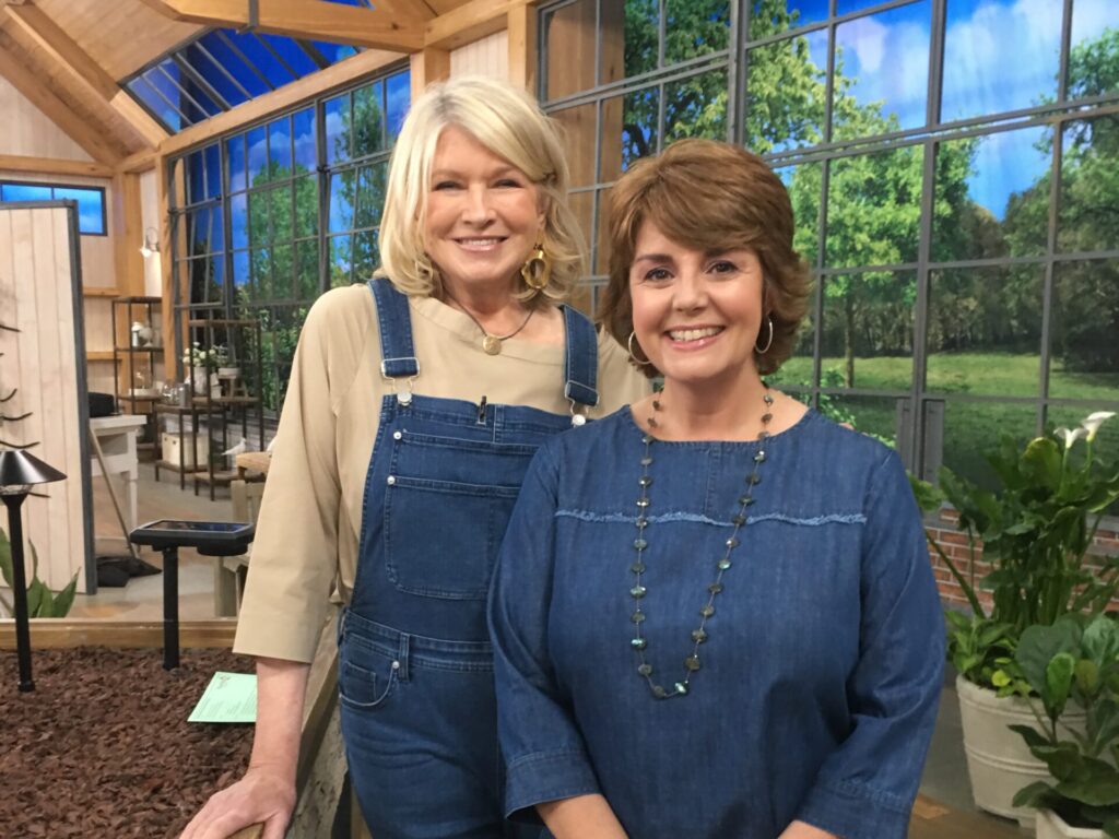Jill Bauer and Martha Stewart at QVC