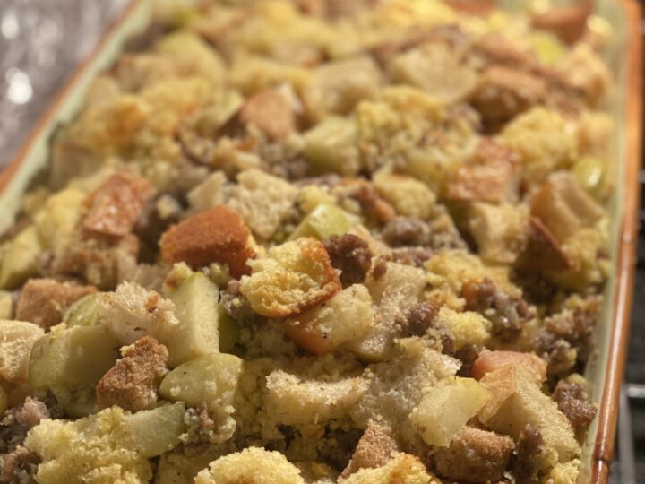 Thanksgiving Sausage and Apple Stuffing