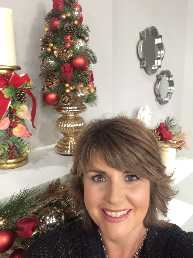 on the QVC set for Christmas in July