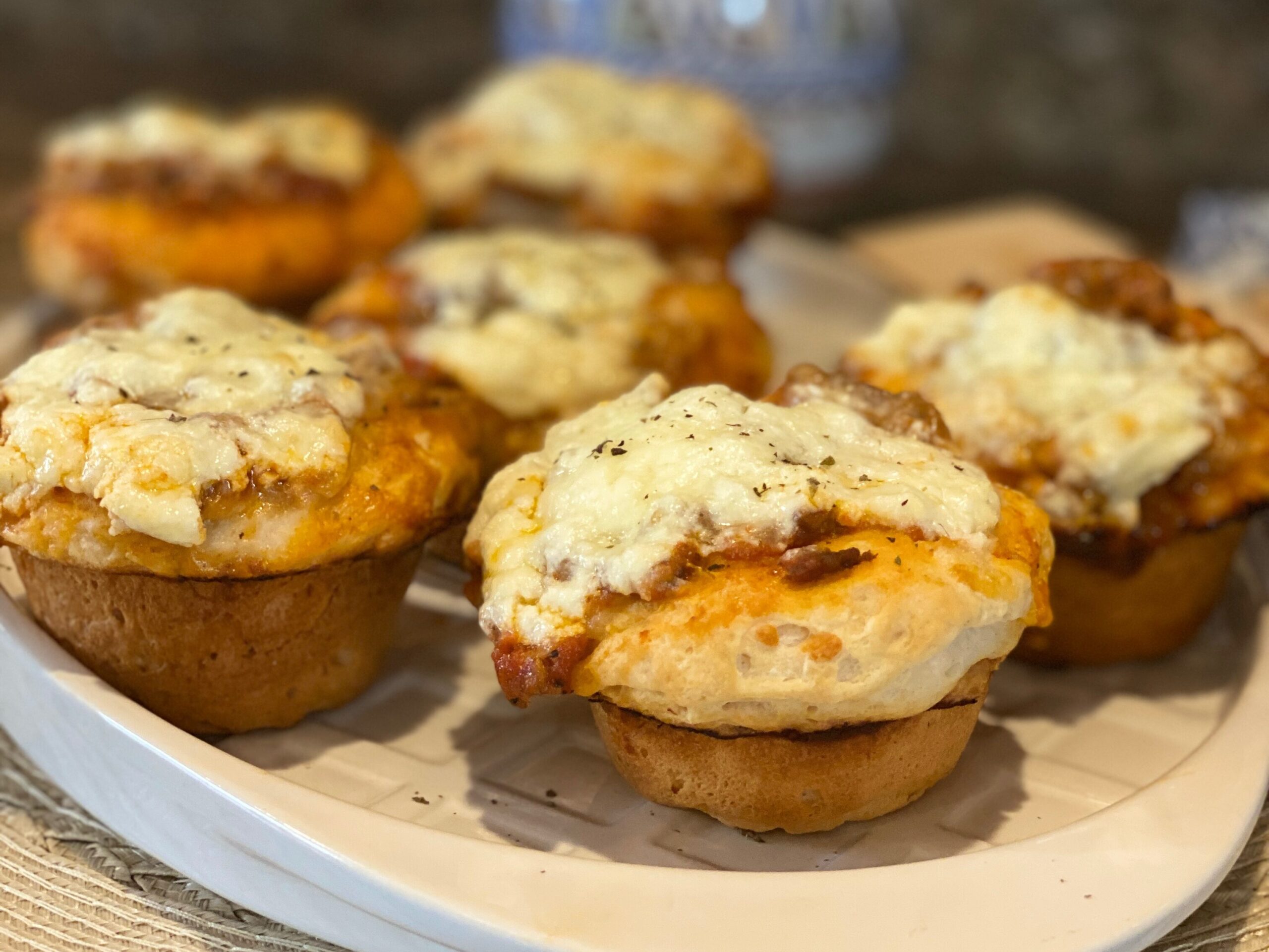 lasagna pizza cups in-line