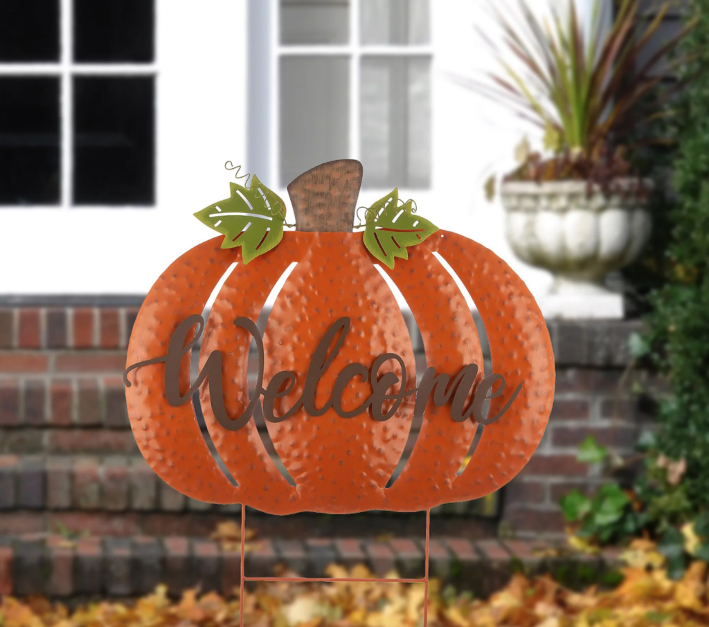 welcome sign for fall