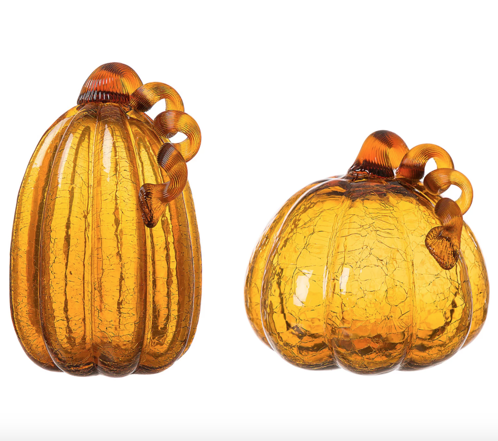 fall clearance amber pumpkins