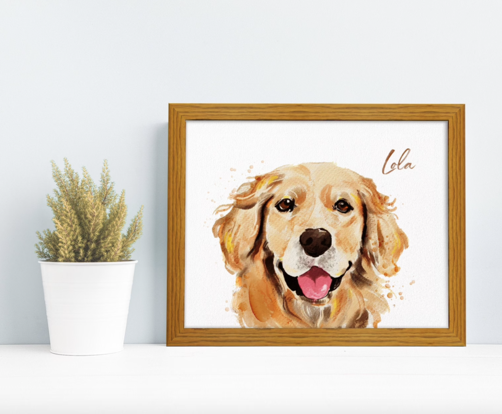 custom dog portrait
