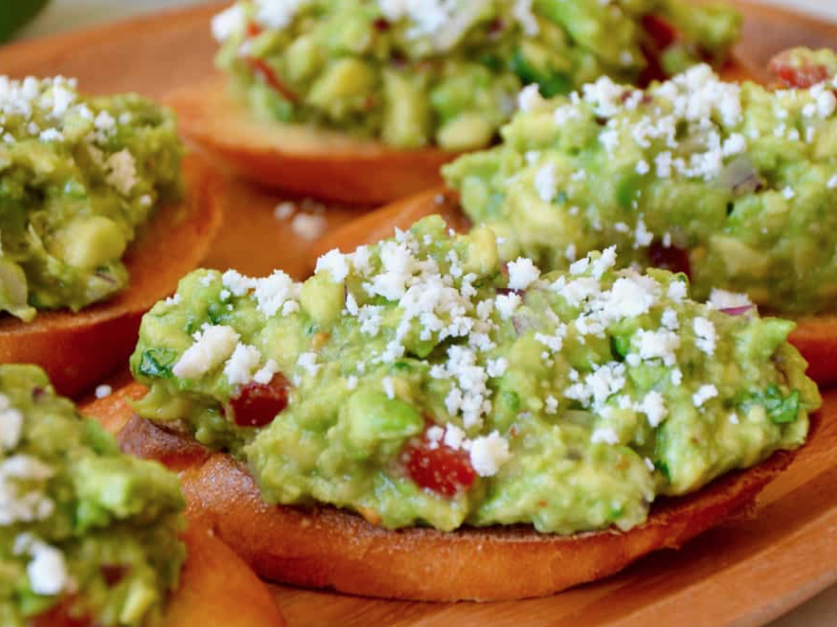 Guacamole Recipe Bruchetta