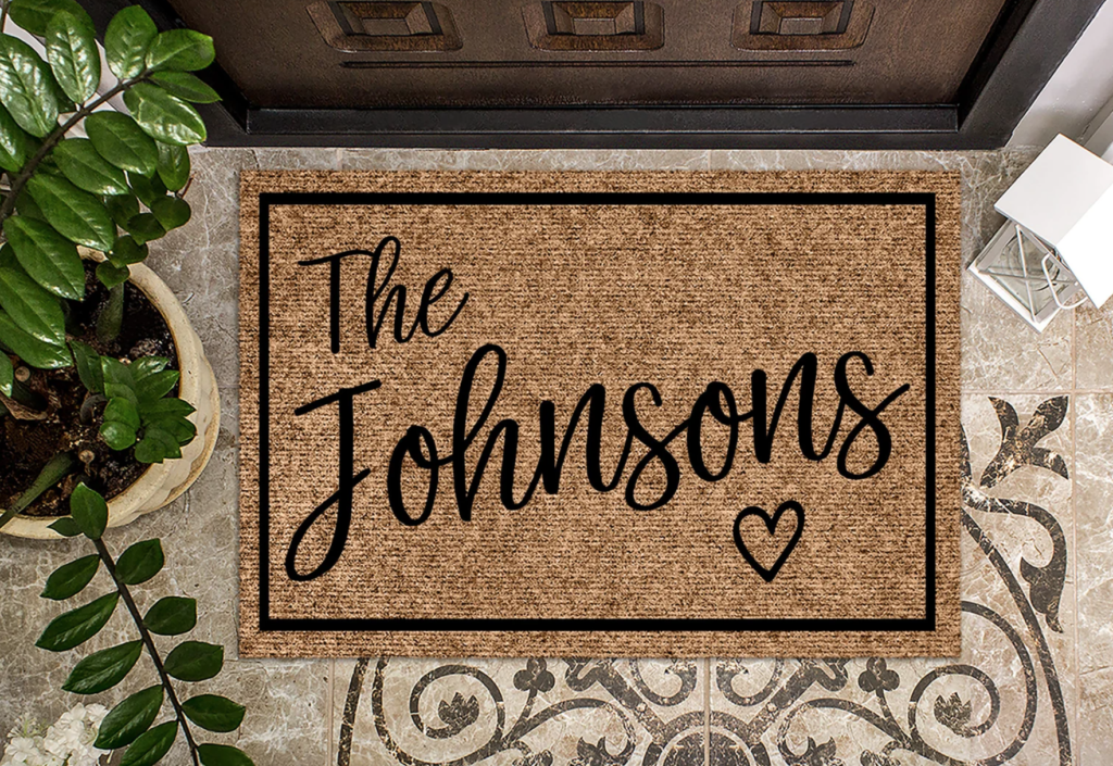 gifts for neighbors door mat