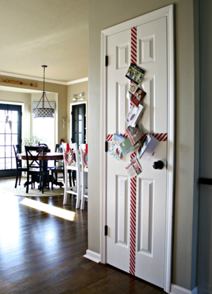 christmas cards door