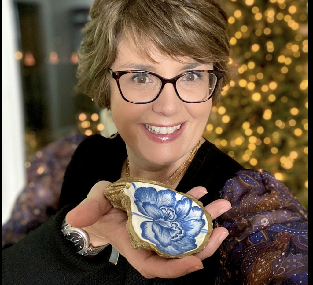 this oyster shell is part of the 12 days of christmas gifts at just jill