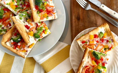 Throwback Veggie and Ranch Cold Pizza