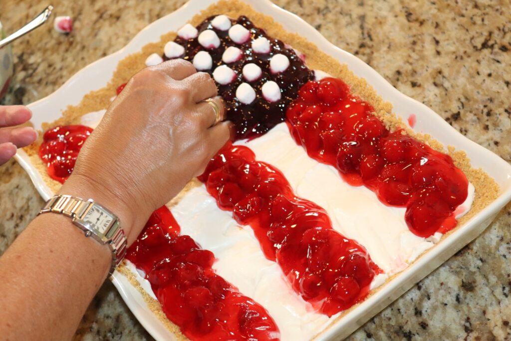 Patriotic Cake marshmallows