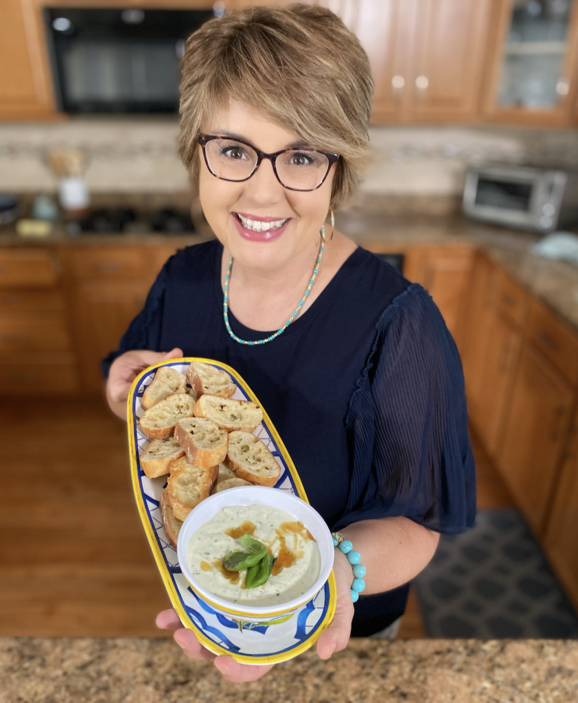 whipped ricotta with roasted tomatoes