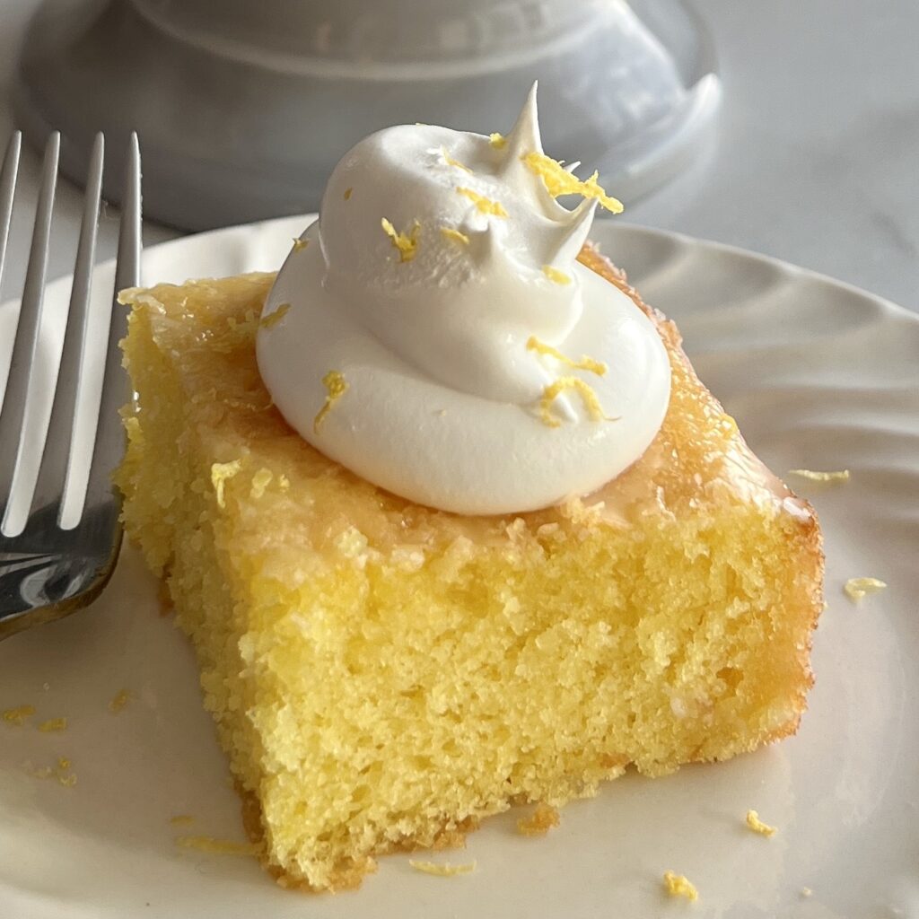 lemon poke cake