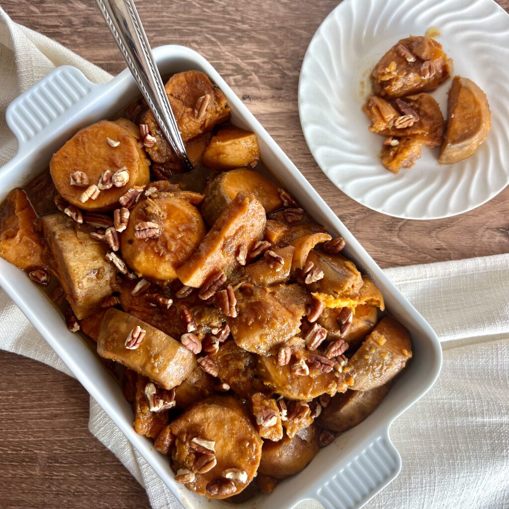 slow cooker sweet potatoes