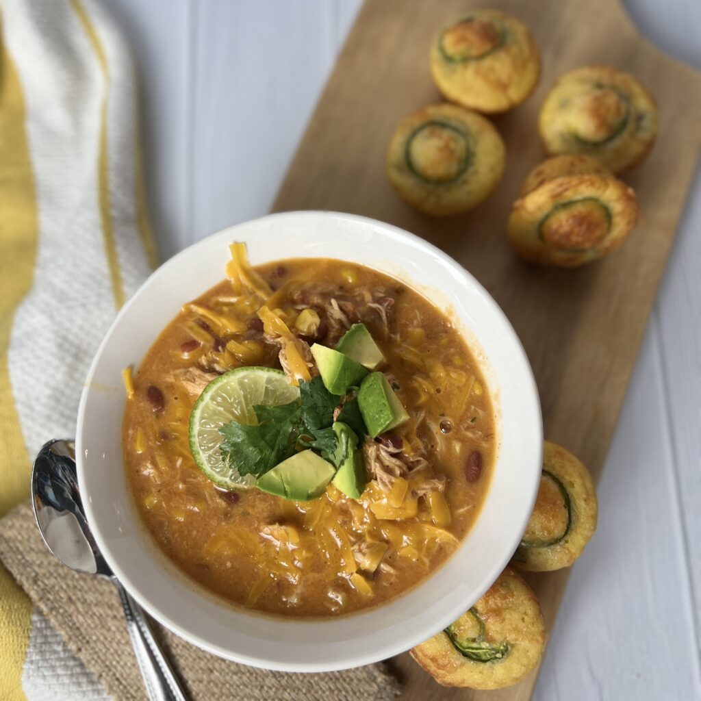 crockpot chicken taco soup